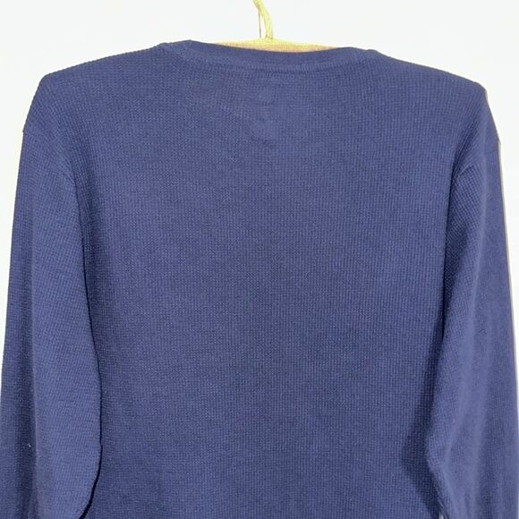U.S. Polo Assn. L Navy Waffle Knit Sleep PJ Top - Picture 4 of 8